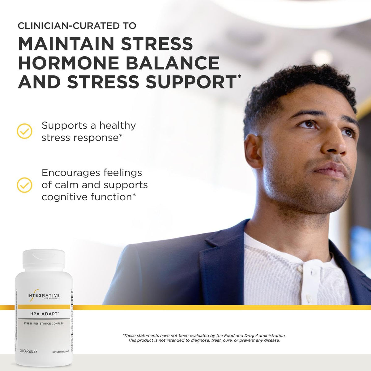 HPA Adapt Complément Alimentaire 120 Capsules arrière avec ingrédients
