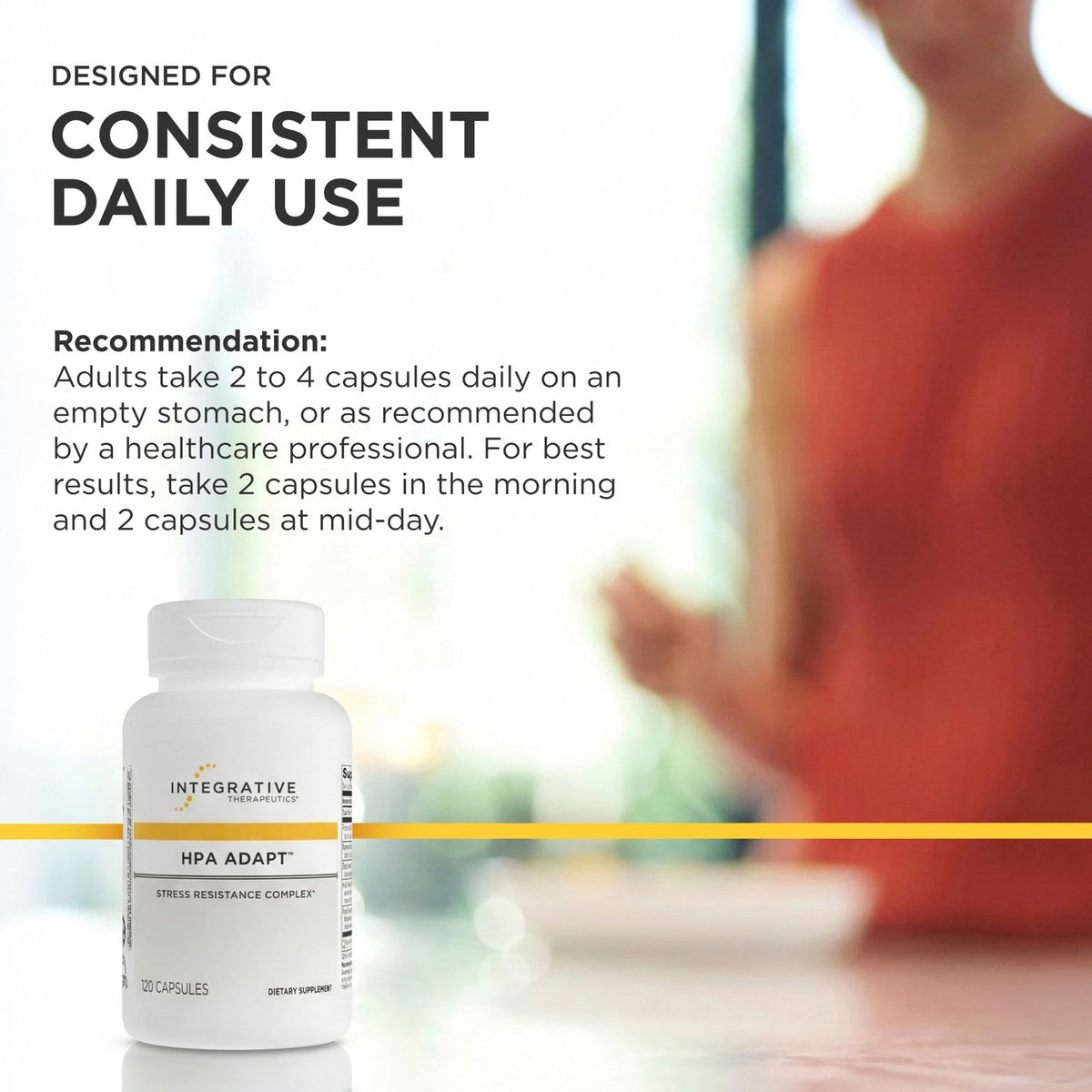 HPA Adapt Complément Alimentaire 120 Capsules en situation de prise