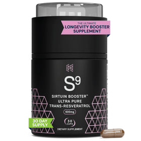 HPN S(9) Trans-Resveratrol 30 capsules, vue de face