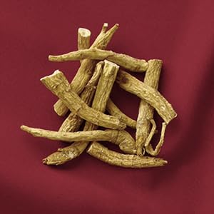 Hsu's Ginseng Américain Prongs 200g prongs sur un fond naturel