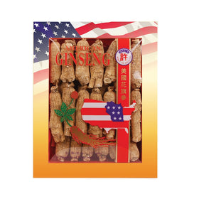 Hsu's Ginseng Américain Wisconsin racines 8 oz boîte vue avant