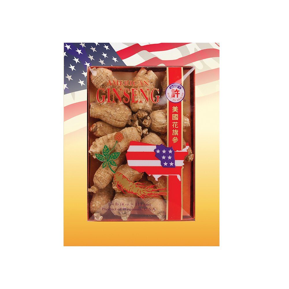Hsu's Ginseng Racines Américaines 200g boîte avant