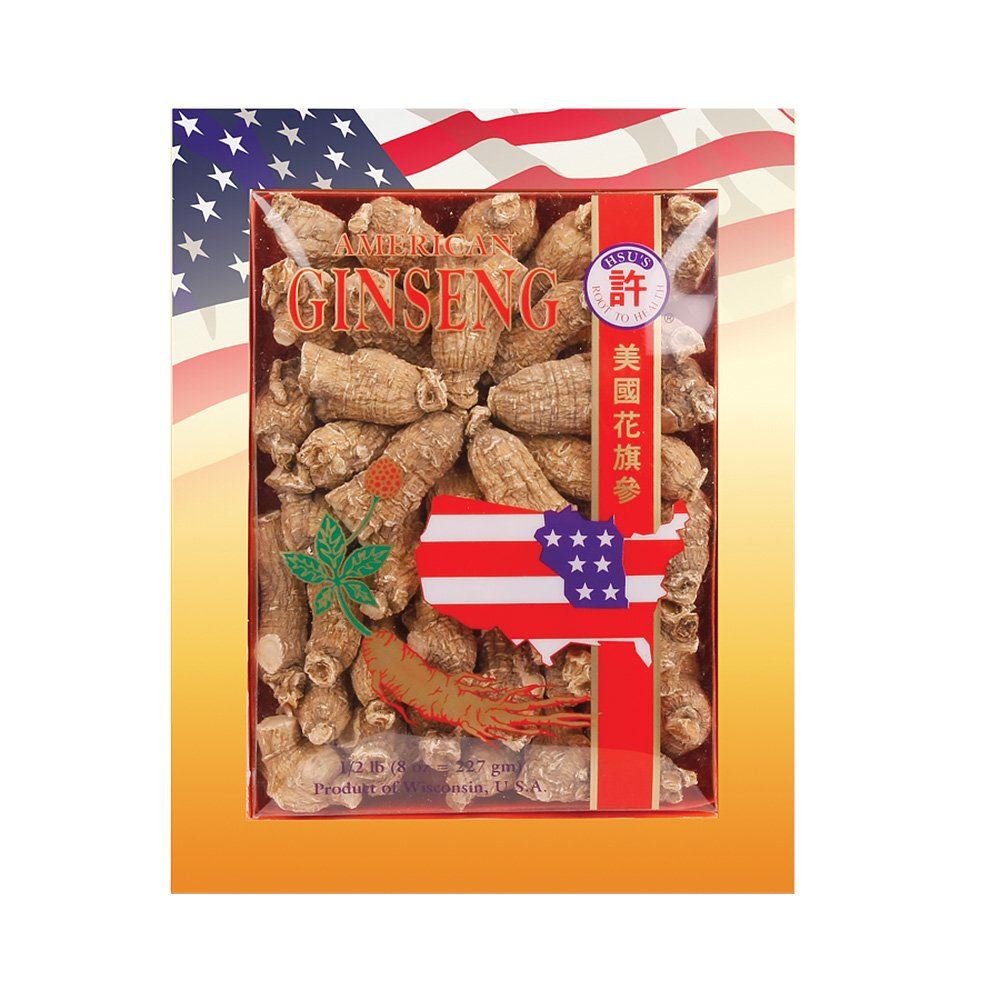 Hsu's Racines de Ginseng Américain Premium 295g boîte avant