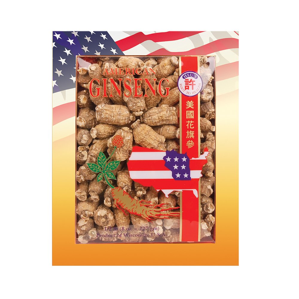 Hsu's racines de ginseng américain premium 295g vue de face