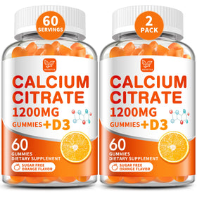 Hudetex gummies au calcium citrate 1200 mg avec vitamine D3, vue avant