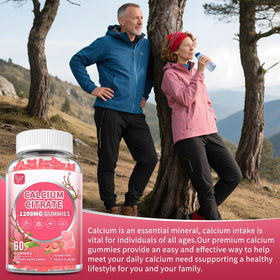Hudetex Gummies de Calcium Citrate 1200 mg goût pêche