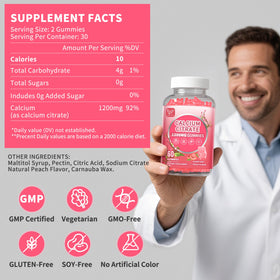 Hudetex Gummies de Calcium Citrate 1200 mg ingrédients