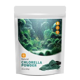 Hudetex Poudre de Chlorelle Naturelle 280g vue avant avec emballage