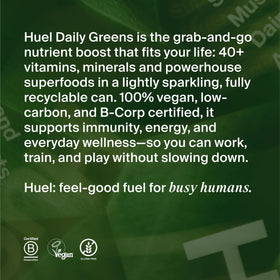 Huel Daily Greens Boisson Prête à Boire avec ingrédients naturels