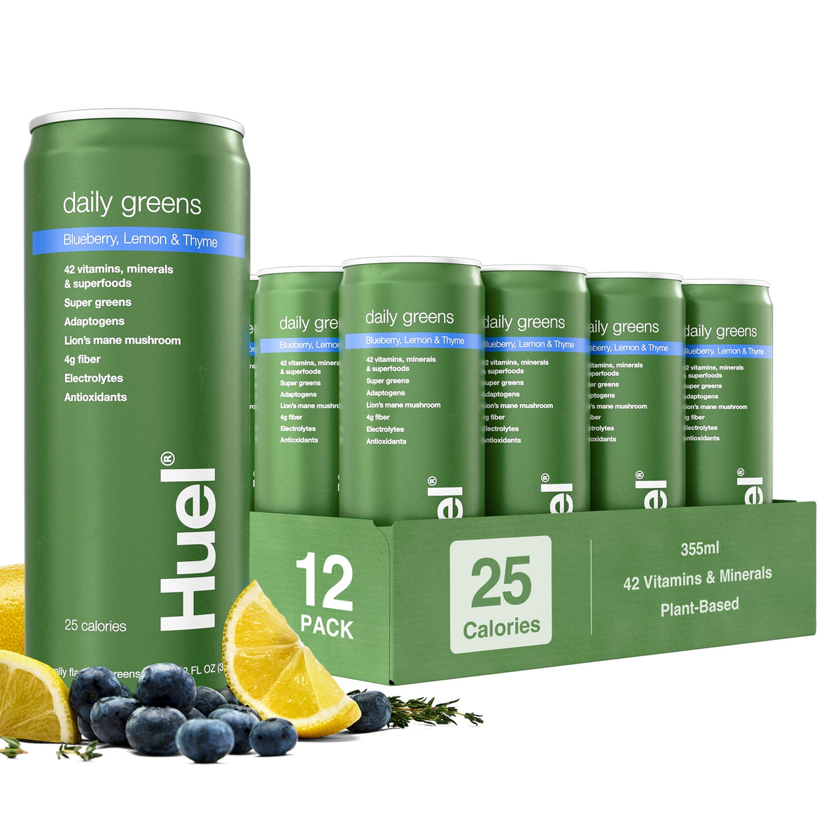 Huel Daily Greens boisson prête à boire vue de face