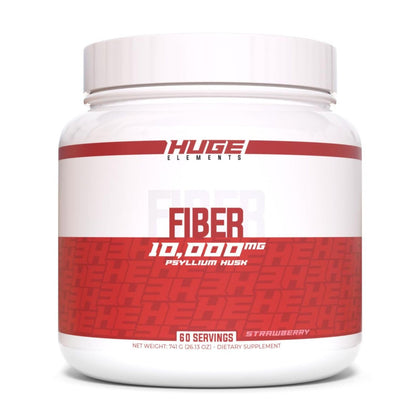 Huge Supplements Psyllium Husk 10g en poudre saveur fraise, vue avant