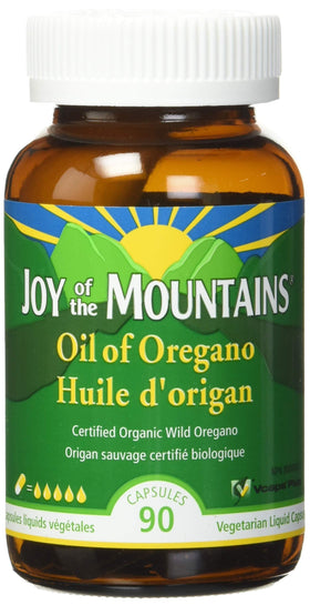 Huile d'Origan Bio Joy of the Mountains 90 capsules vue avant