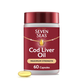 Huile de Foie de Morue Sevenseas 60 Capsules vue de face
