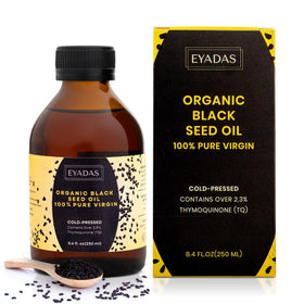 Huile de Graines Noires EYADAS 250 ml bouteille en verre ambré
