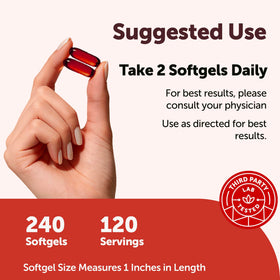 Huile de krill Micro Ingredients avec dosage de 2000 mg