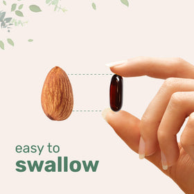 Huile de krill Micro Ingredients ouverte avec gélules visibles
