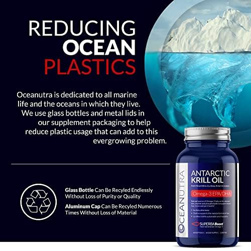 Huile de Krill Pure Oceanutra 1000mg, gélule sur une table