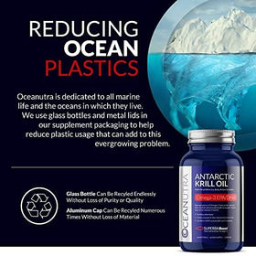 Huile de Krill Pure Oceanutra 1000mg, gélule sur une table