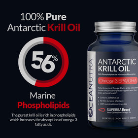 Huile de Krill Pure Oceanutra 1000mg, gélules