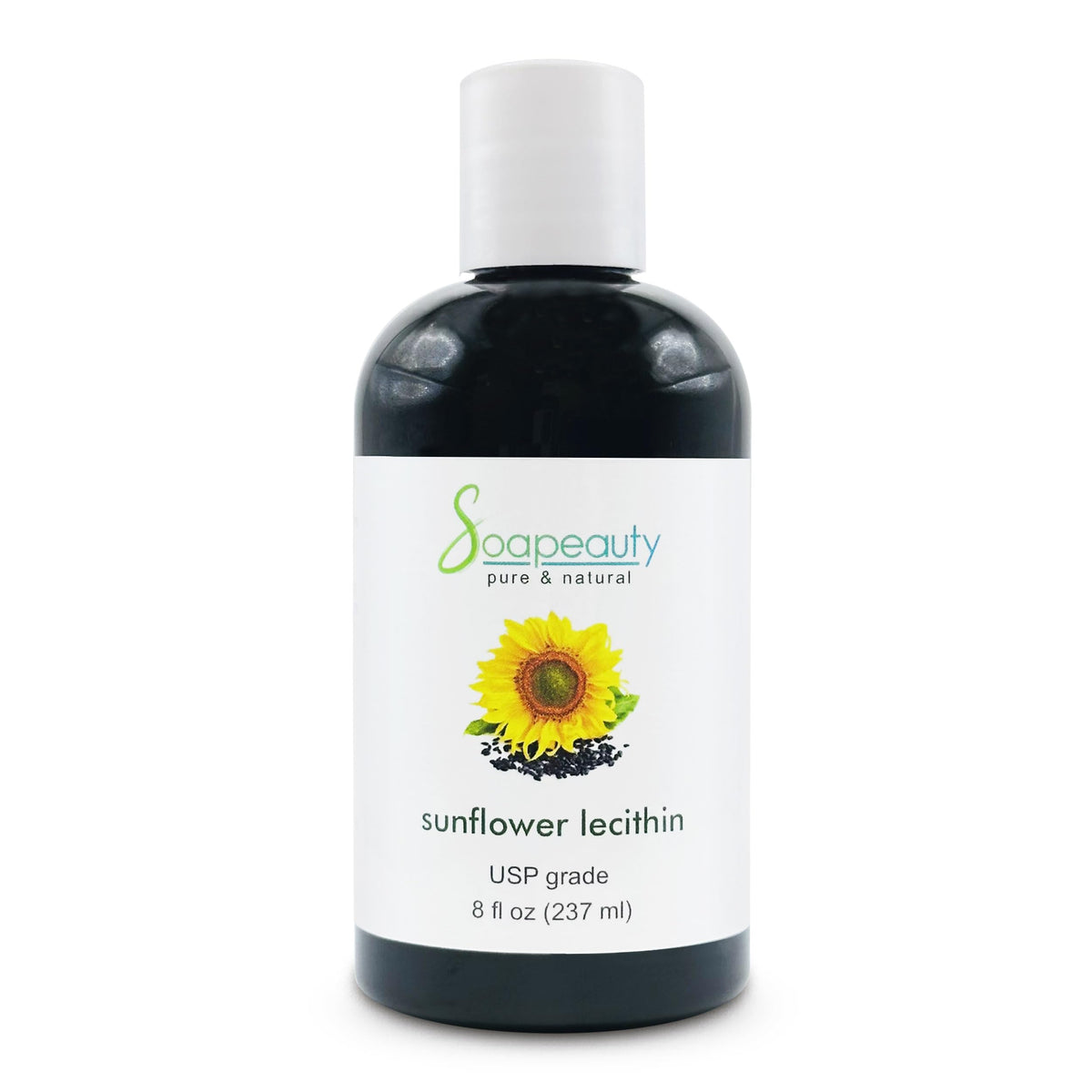 Huile de lécithine de tournesol Soapeauty 240 ml vue de face