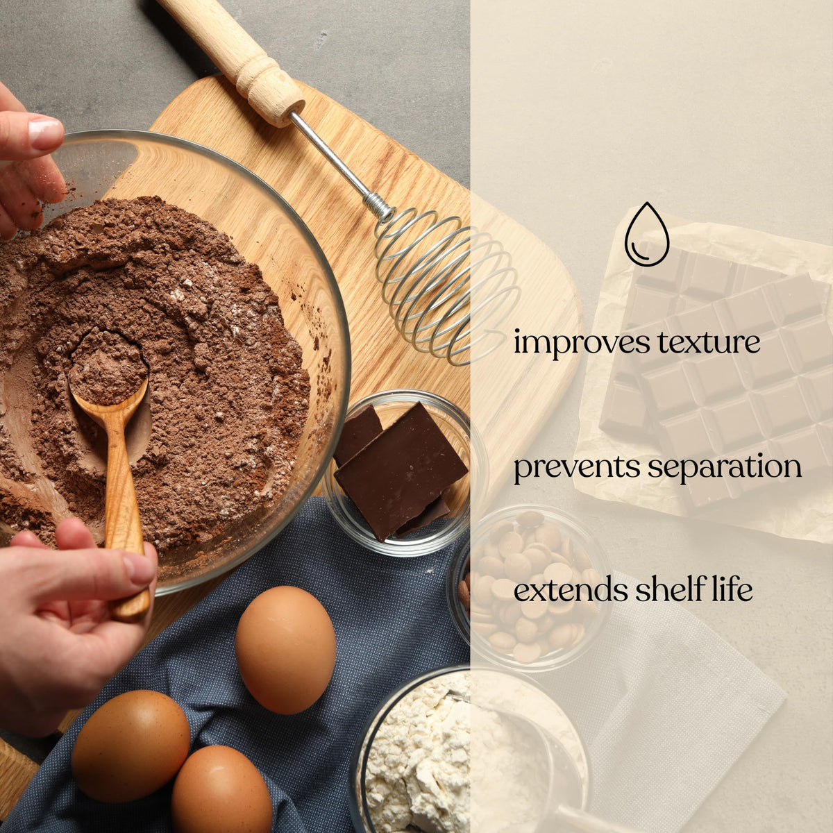 Huile de lécithine Soapeauty à côté de produits cosmétiques