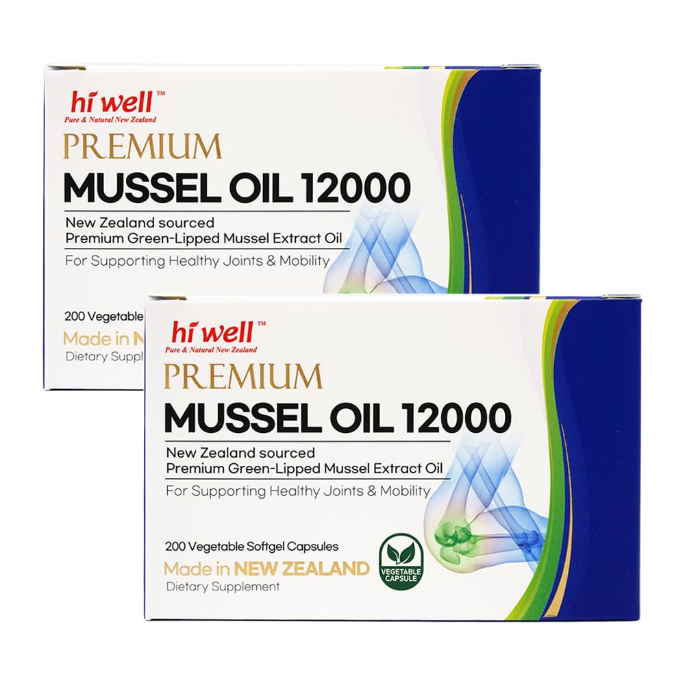 Huile de Moules à Lèvres Vertes HI WELL 200 Capsules Softgel vue de face