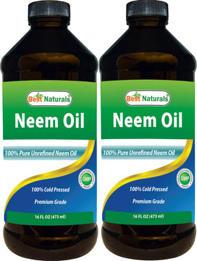 Huile de Neem Pure Best Naturals 16 OZ vue de face
