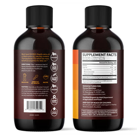 Huile de nigelle bio HAVASU NUTRITION sur un fond neutre