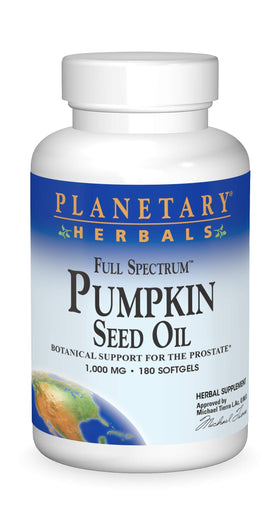 Huile de pépin de citrouille Planetary Herbals 1000 mg avant