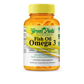 Huile de Poisson Halal 1000mg GREEN FIELD NUTRITIONS vue avant