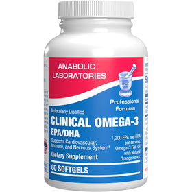 Huile de poisson Omega 3 Anabolic Laboratories 1200 mg flacon avant
