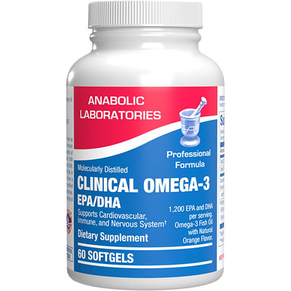 Huile de poisson Omega 3 Anabolic Laboratories 1200 mg flacon avant