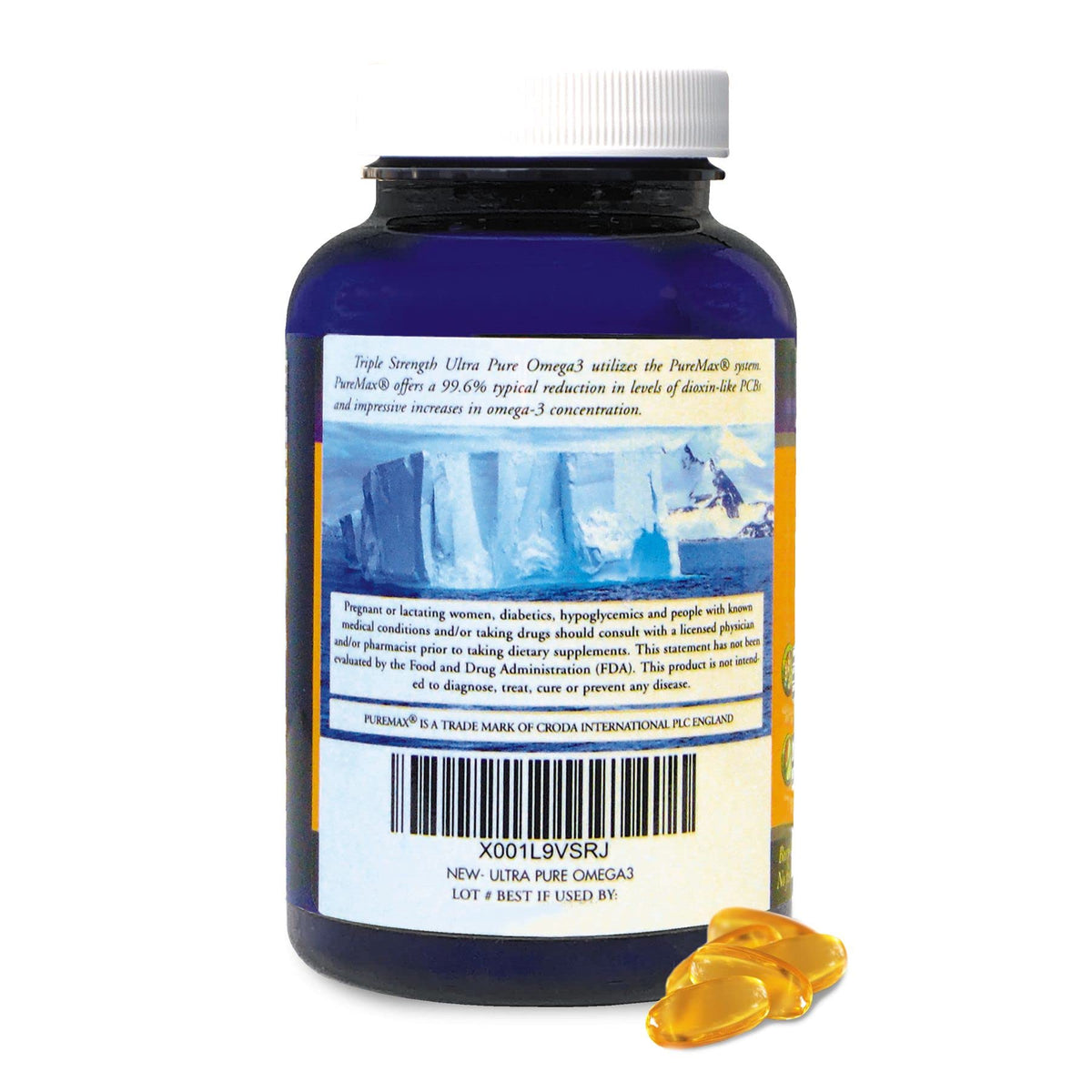 Huile de Poisson Omega 3 DPA 2900mg Doctors Nutra vue arrière
