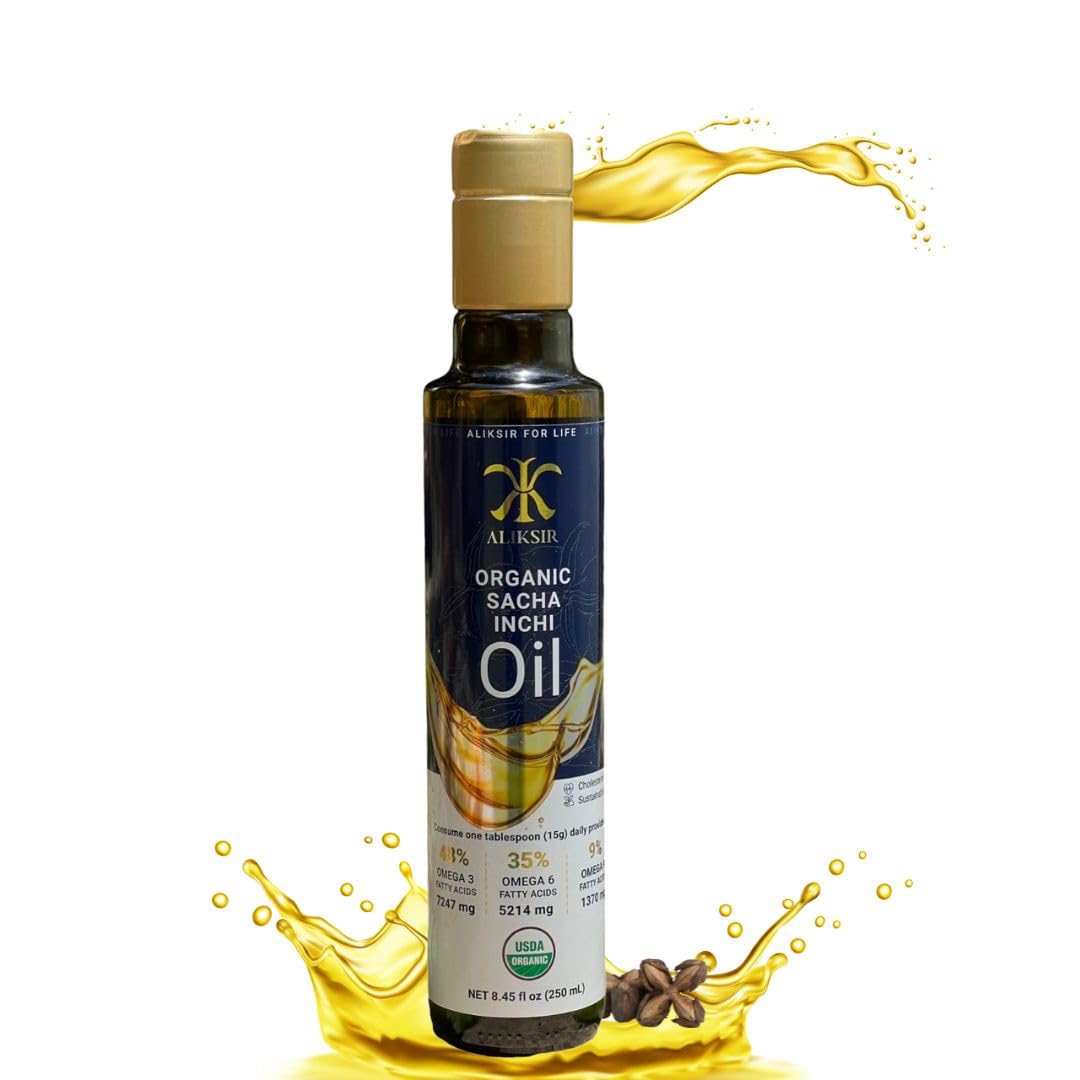 Huile de Sacha Inchi Bio ALIKSIR 508g vue de face