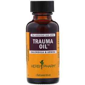 Huile de traumatologie Herb Pharm 70g avec étiquette visible