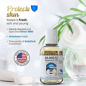Huile de Vitamine E 50 000 UI en utilisation sur le visage