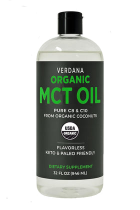 Huile MCT Bio Verdana 32 fl oz vue de face