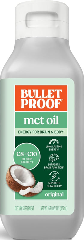 Huile MCT Bulletproof 480ml vue de face
