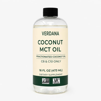 Huile MCT Verdana 100% coco 16 oz vue avant