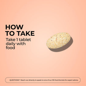 HUM Base Control Multivitamine Femme, emballage ouvert avec comprimés