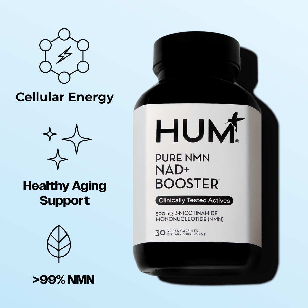 HUM Complément Alimentaire NMN 500mg capsule