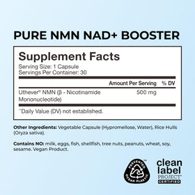 HUM Complément Alimentaire NMN 500mg sur une table