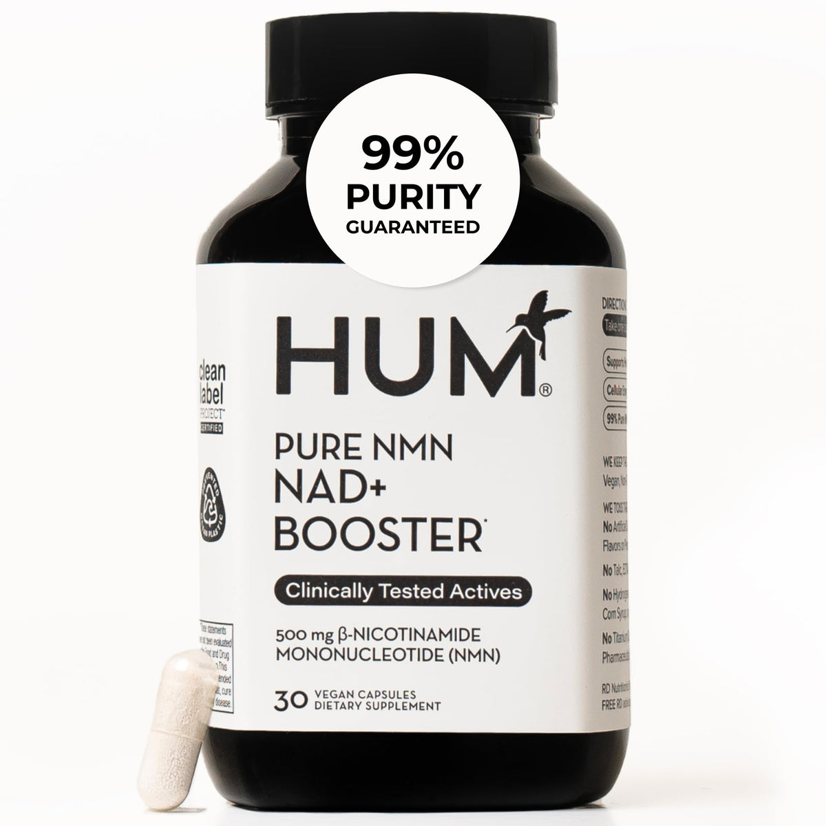 HUM Complément Alimentaire NMN 500mg vue avant
