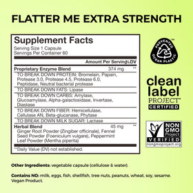 HUM Flatter Me Enzymes daily Extra Fortes 60 Capsules emballage