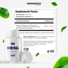 HUMAN PERFORMANCE Omni MAG étiquette de produit avec spécifications