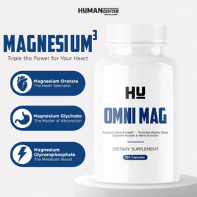 HUMAN PERFORMANCE Omni MAG présentation avec autres compléments alimentaires