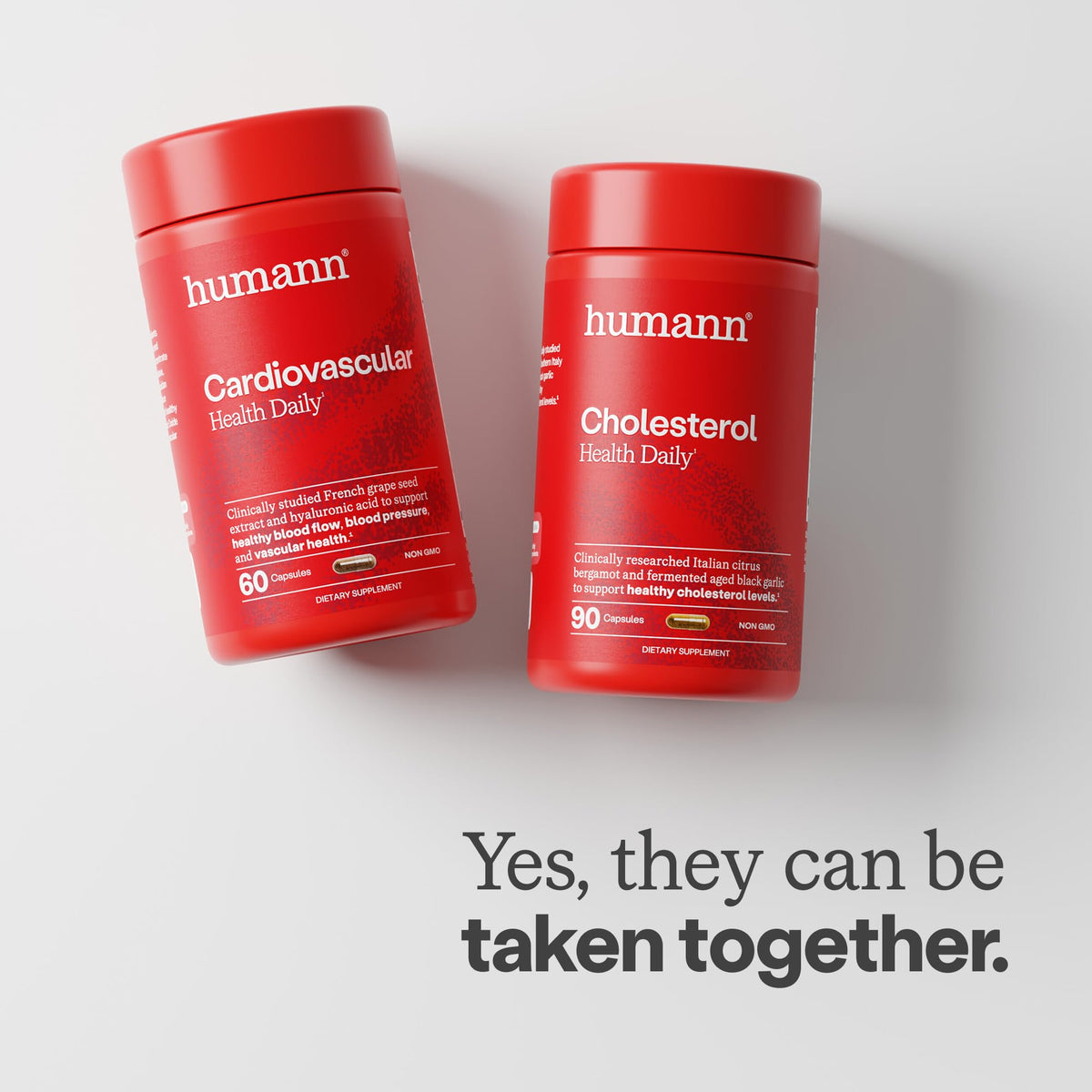 HumanN capsules cholestérol sur une table