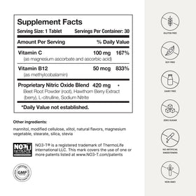 HumanN Neo40 comprimés dissolvables à côté d'un fruit