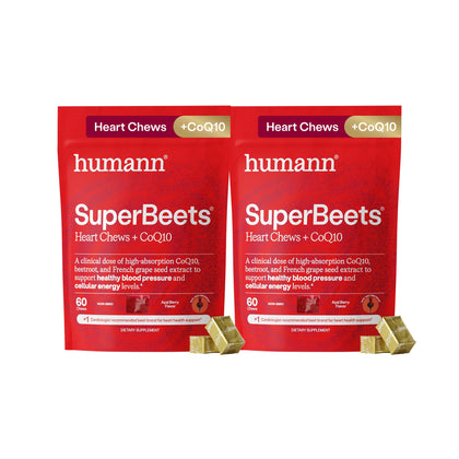 HumanN SuperBeets Chews 3-en-1 150mg CoQ10 avant vue