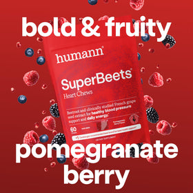 HumanN SuperBeets Chews in hand outdoors